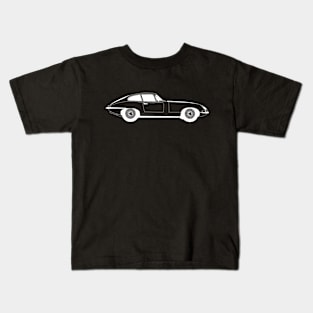 E Type White Outline Kids T-Shirt